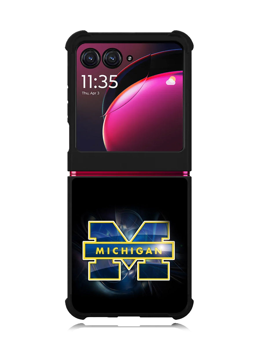michigan wolverines 8th Motorola Moto Razr Plus 2023 , Moto Razr+ 2023 Case