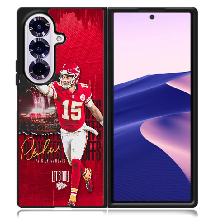 Patrick Mahomes Wallpaper Samsung Galaxy Z Fold 7 Case DC1384