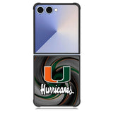 Miami Hurricanes XSamsung Galaxy Z Flip 7 Case DC1141