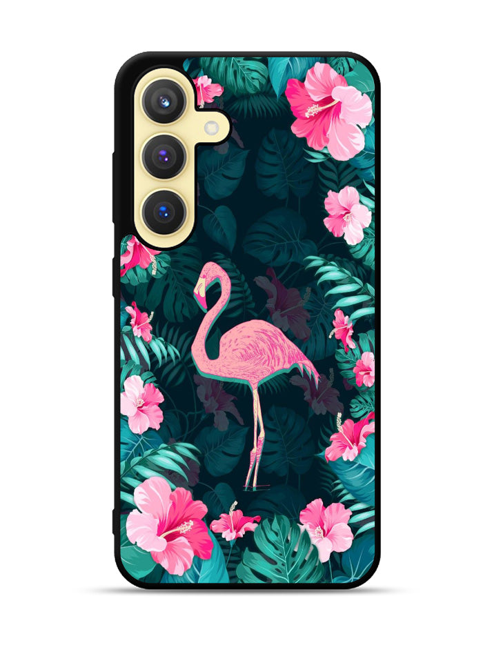 Flamingo And Flowers Samsung Galaxy S24 Plus 5G , Samsung Galaxy S24+ 5G Case