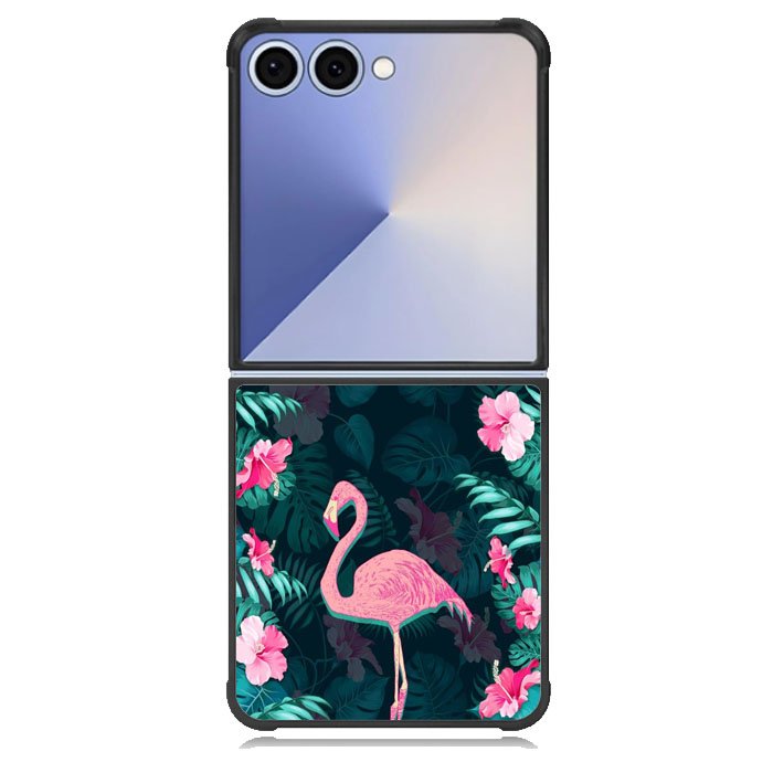 Flamingo And Flowers Samsung Galaxy Z Flip 7 Case DC0646