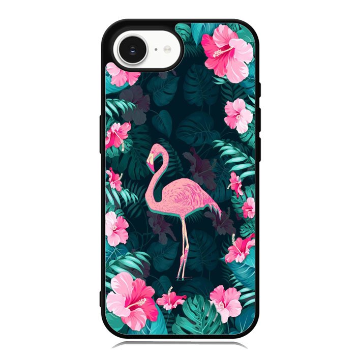 Flamingo And Flowers iPhone 16e Case DC0646
