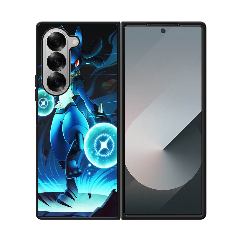 Pokemon Luxury Lucario Samsung Galaxy Z Fold 7 5G Case