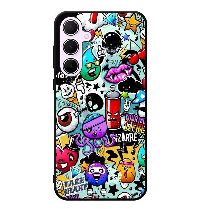 Cartoon Graffiti Samsung Galaxy A35 5G Case DC0293