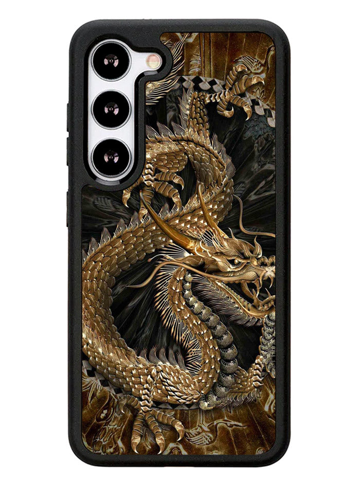 Black And Gold Dragon Samsung Galaxy S23 Plus 5G / Samsung Galaxy S23+ 5G Case