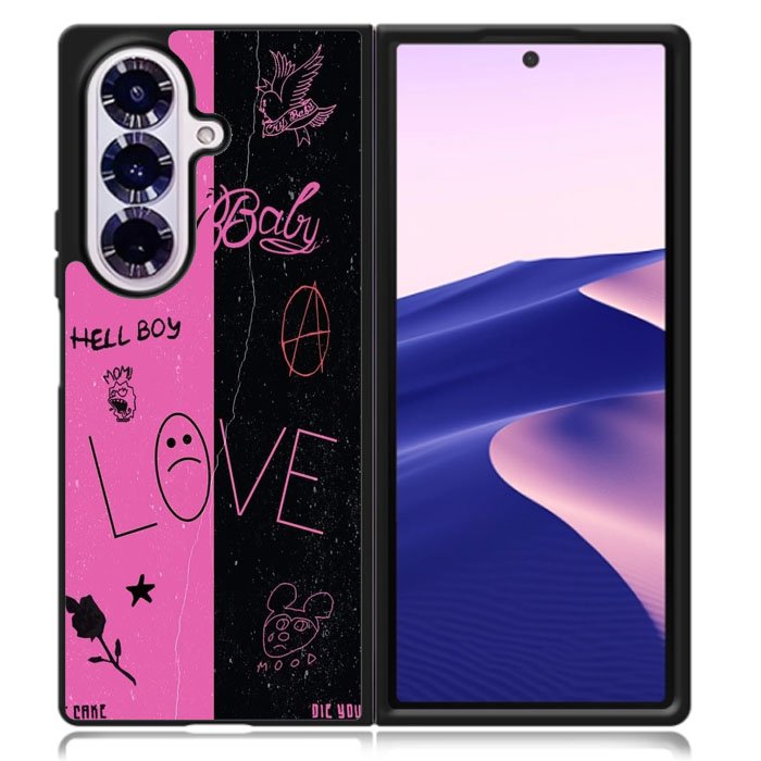 Lil Peep Tattoos Samsung Galaxy Z Fold 7 Case DC1028