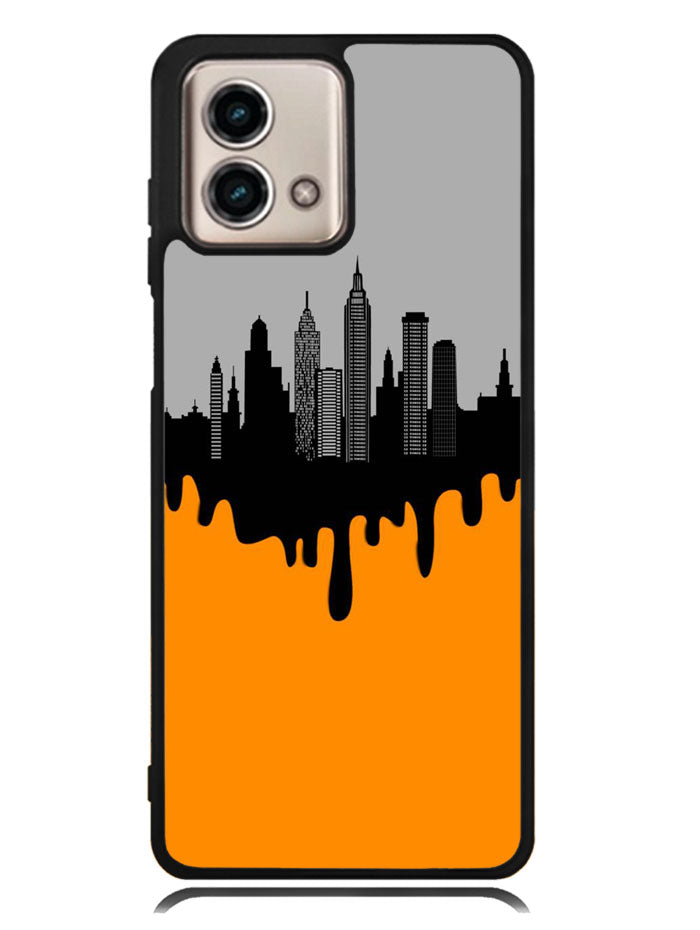 Black Orange Motorola Moto G Stylus 5G 2023 Case