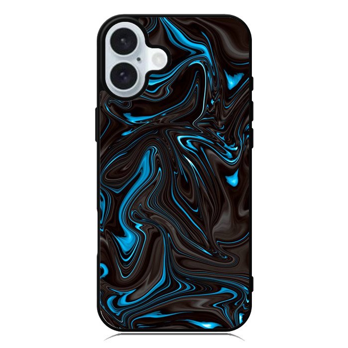 Blue liquid iPhone 16 Plus Case