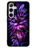 Cat Glow Purple 2nd Samsung Galaxy S24 5G Case