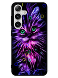Cat Glow Purple 2nd Samsung Galaxy S25 5G Case