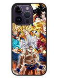 Goku transformations iPhone 14 Pro Case