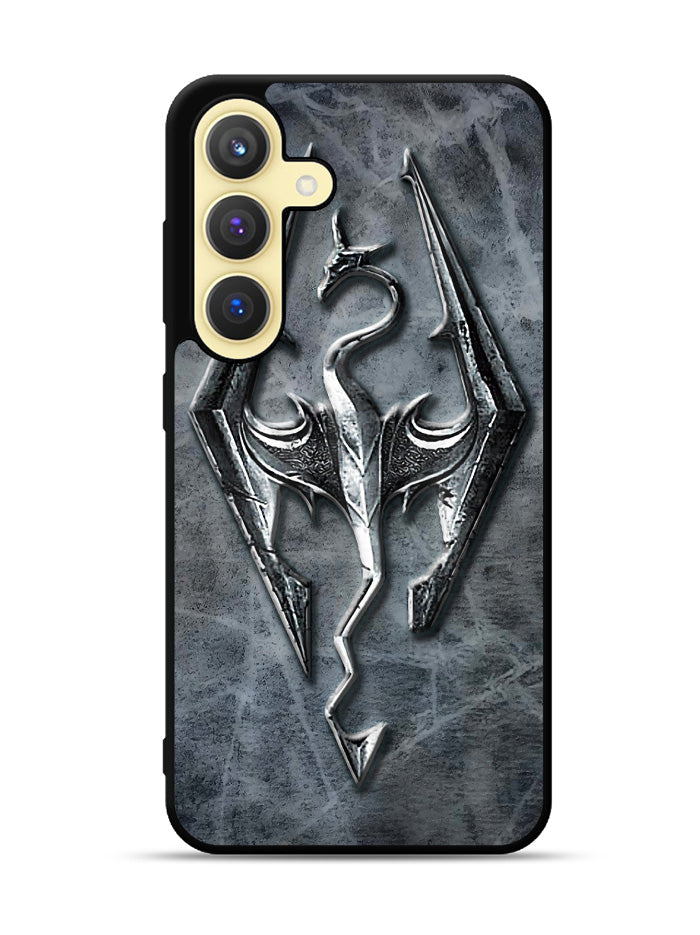 HD Skyrim Logo Samsung Galaxy S24 Plus 5G , Samsung Galaxy S24+ 5G Case