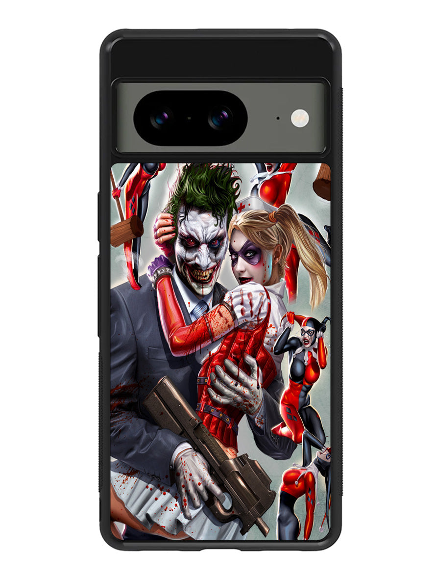 Harley Quinn and Joker Google Pixel 8 Case