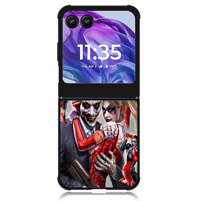 Harley Quinn and Joker Motorola Moto Razr Plus 2024 , Moto Razr+ 2024 Case