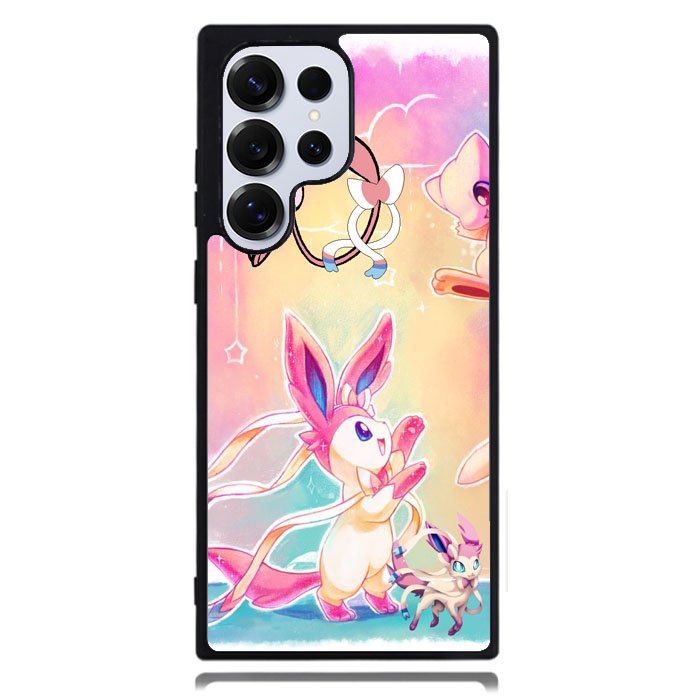 Pokemon Sylveon And Mew Samsung Galaxy S25 Ultra Case DC1496
