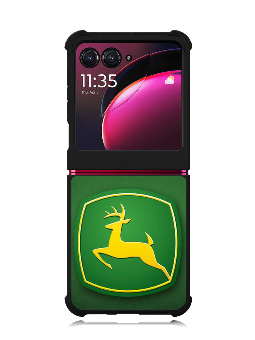 John Deere Logo Green Motorola Moto Razr Plus 2023 , Moto Razr+ 2023 Case