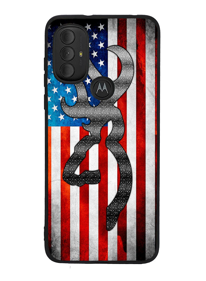 Camo American Flag 1st Motorola Moto G Pure 2021 , Moto G Power 2022 Case