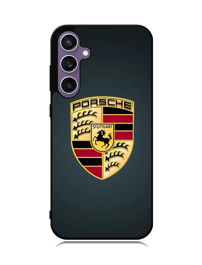 Porsche Logo Wallpaper Samsung Galaxy S23 FE 5G Case