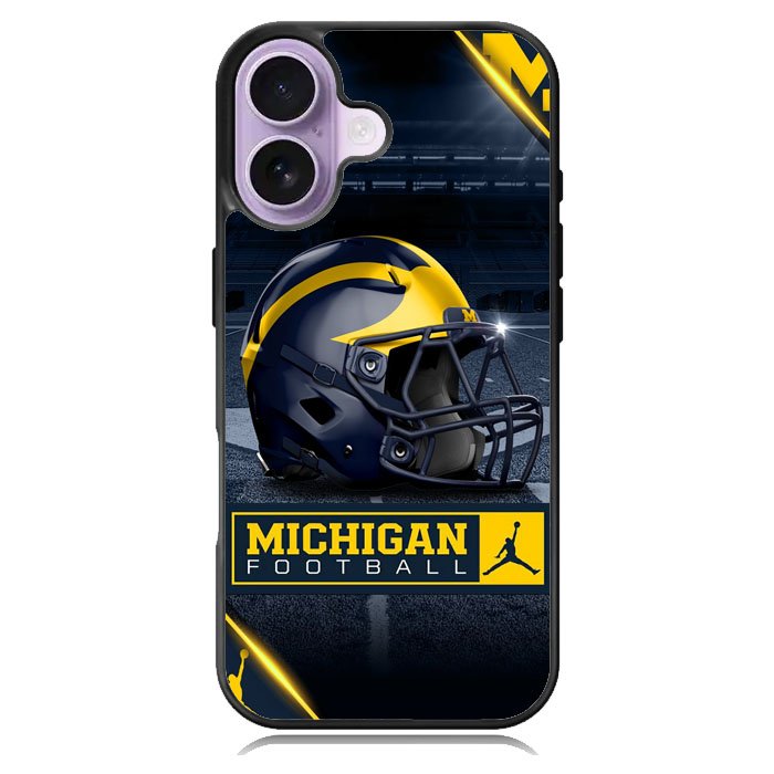 Michigan Wolverines Helmet iPhone 16 Case DC1152