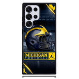 Michigan Wolverines Helmet Samsung Galaxy S24 Ultra Case DC1152