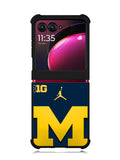 michigan wolverines 3rd Motorola Moto Razr Plus 2023 , Moto Razr+ 2023 Case