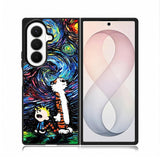 Calvin And Hobbes Art Starry Night Samsung Galaxy Z Fold 8 Ultra Case DC0281