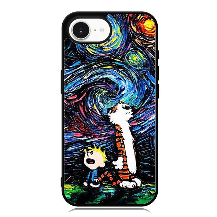 Calvin And Hobbes Art Starry Night iPhone 16e Case DC0281