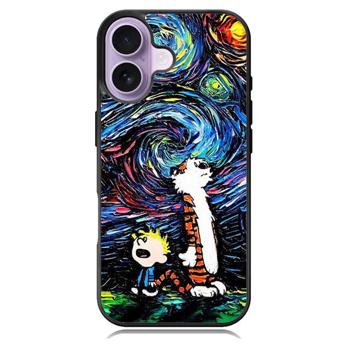 Calvin And Hobbes Art Starry Night iPhone 16 Case DC0281