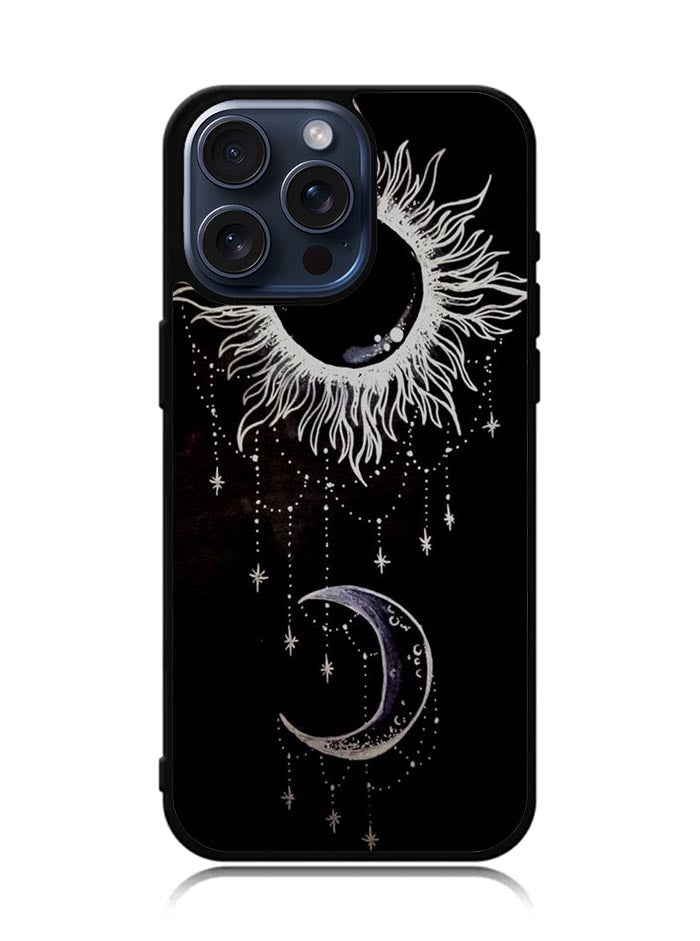 yin yang sun and moon iPhone 15 Pro Max Case BLN1063