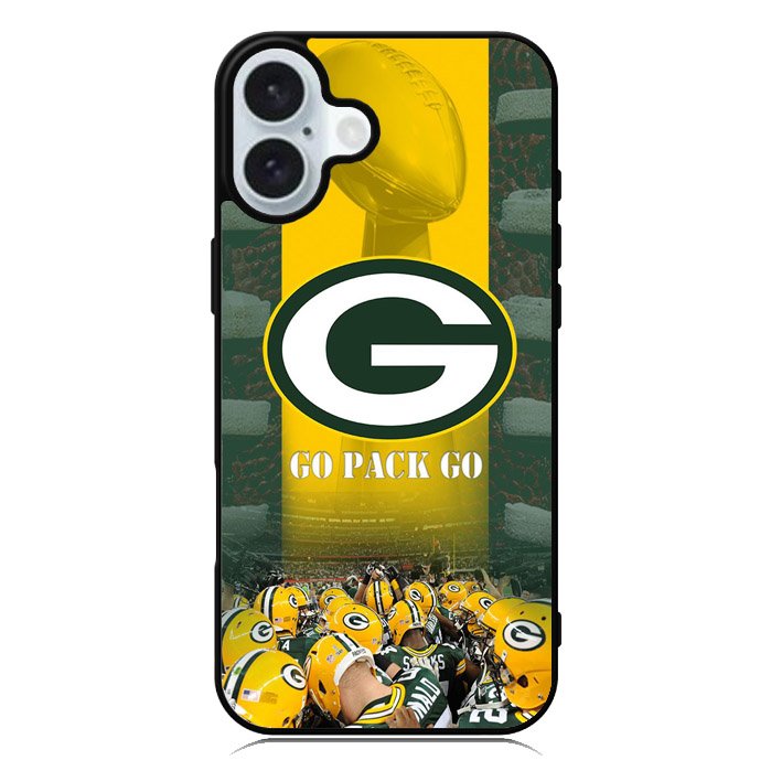 green bay packer wall border iPhone 16 Case