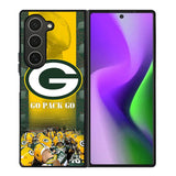 green bay packer wall border Samsung Galaxy Z Fold 6 Case