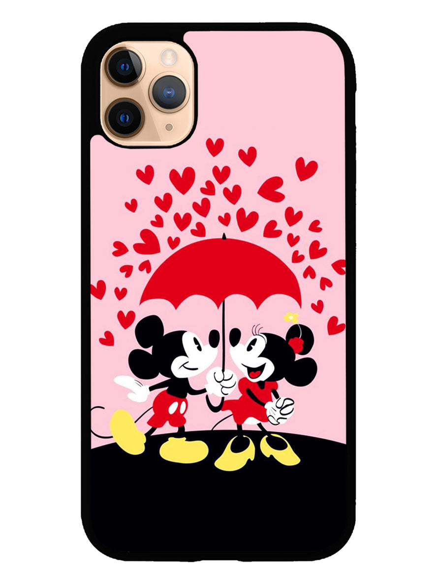 Mickey And Minnie Mouse Rain Love iPhone 11 Pro Case