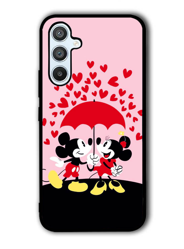 Mickey And Minnie Mouse Rain Love Samsung Galaxy A54 5G Case