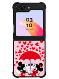 Mickey And Minnie Mouse Rain Love Samsung Galaxy Z Flip 5 5G 2023 Case