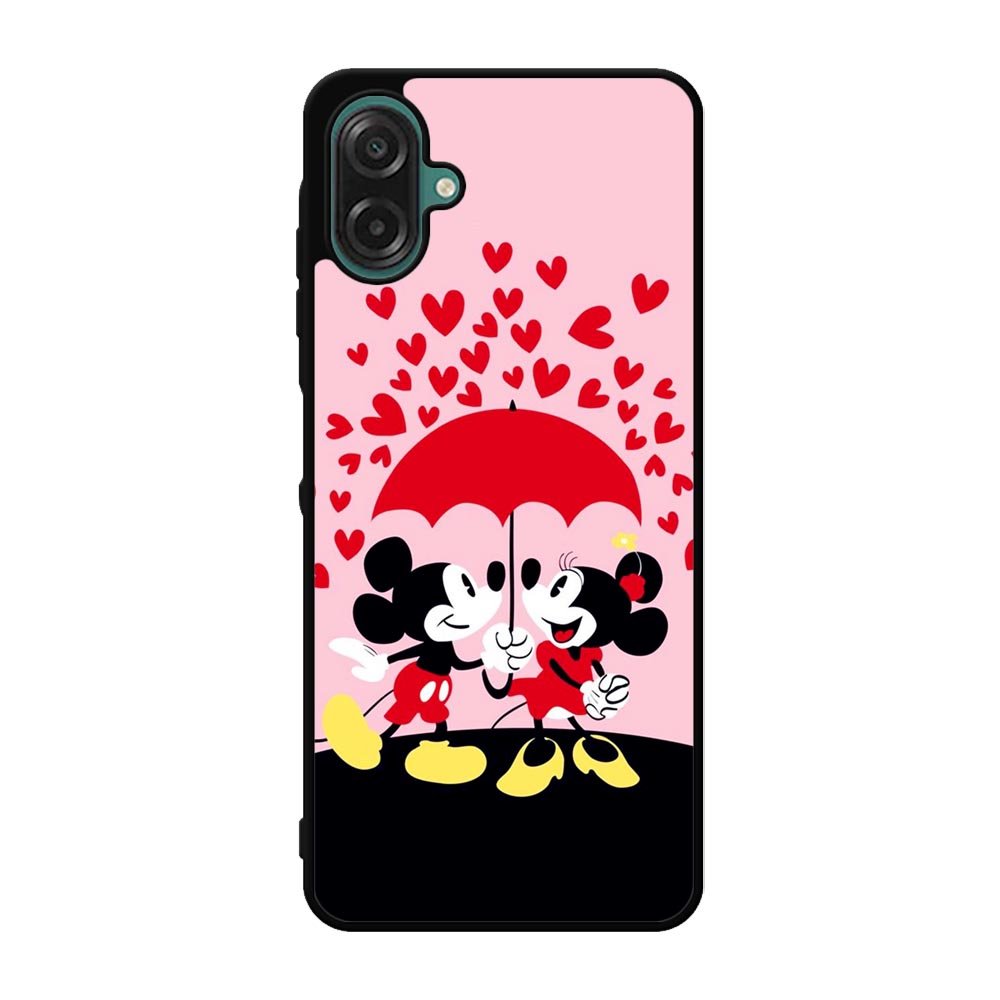 Mickey And Minnie Mouse Rain Love Samsung Galaxy A07 Case