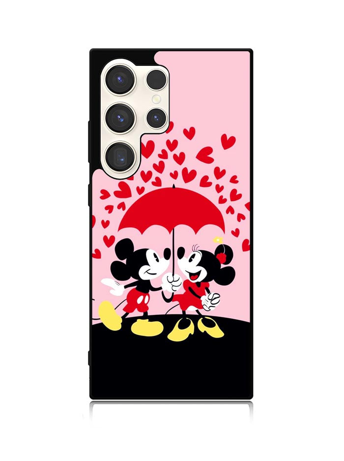 Mickey And Minnie Mouse Rain Love Samsung Galaxy S24 Ultra 5G Case