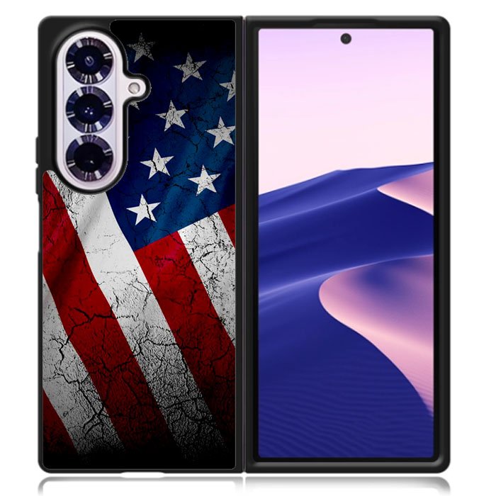 American Flag Samsung Galaxy Z Fold 7 Case DC0066