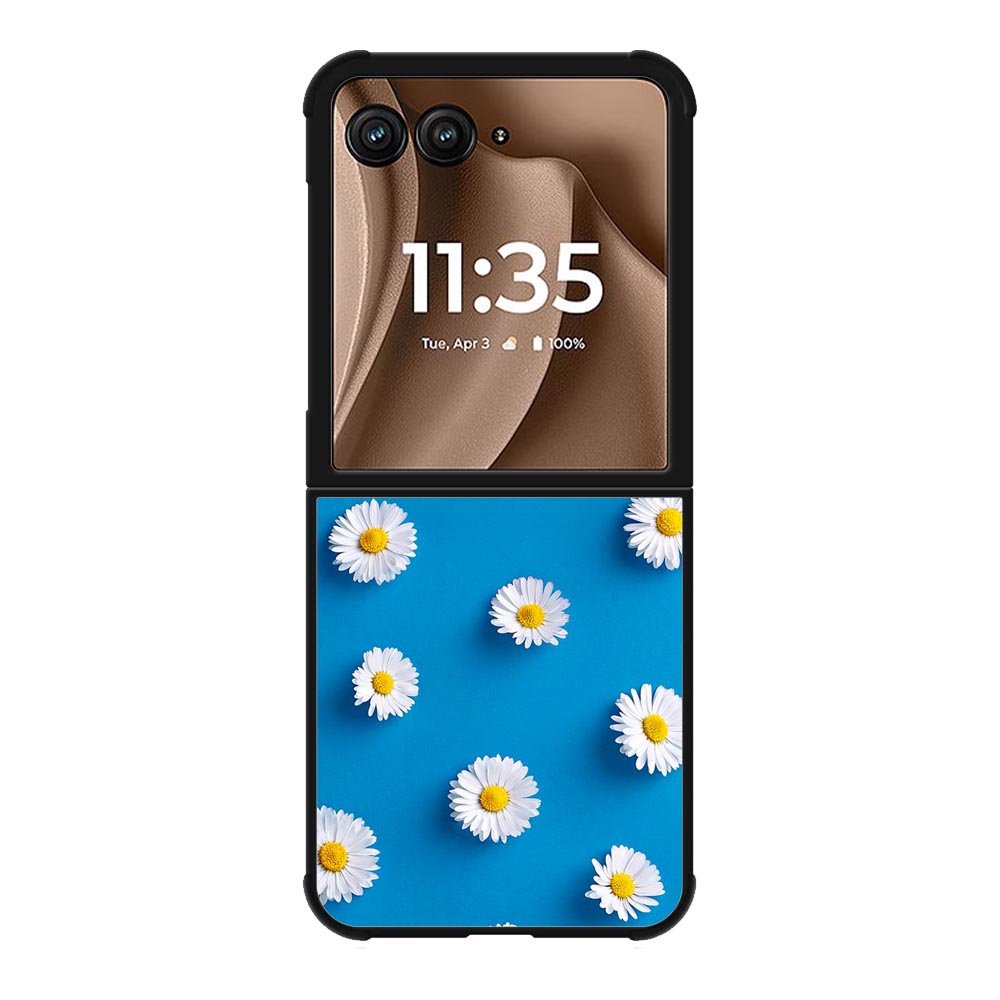 Daisy Blue Background Motorola Moto RAZR Plus 2025 Case