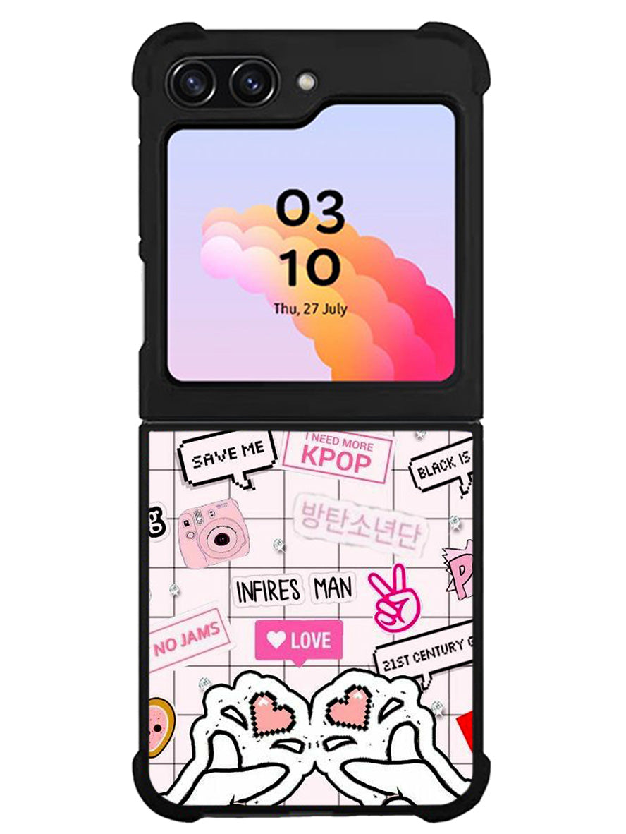 Fangirl Kpop Quotes Samsung Galaxy Z Flip 5 5G 2023 Case