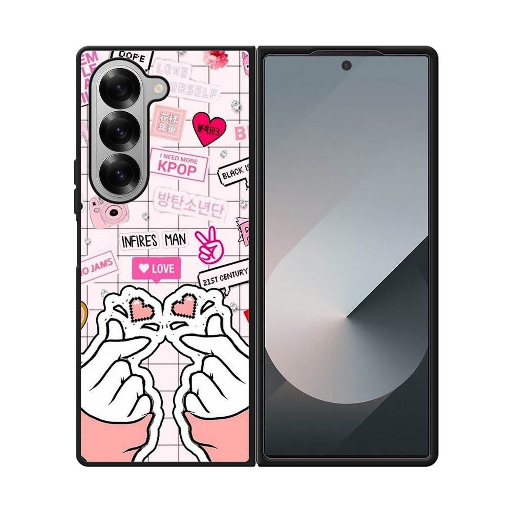 Fangirl Kpop Quotes Samsung Galaxy Z Fold 7 5G Case
