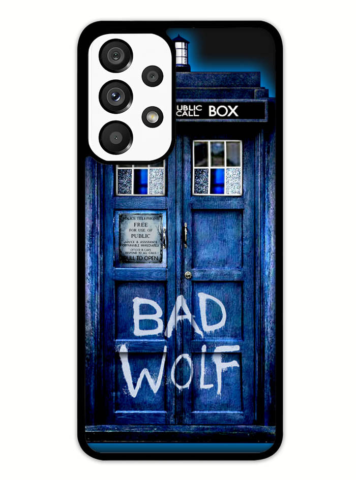 Doctor Who TARDIS Bad Wolf Blue Samsung Galaxy A53 5G Case