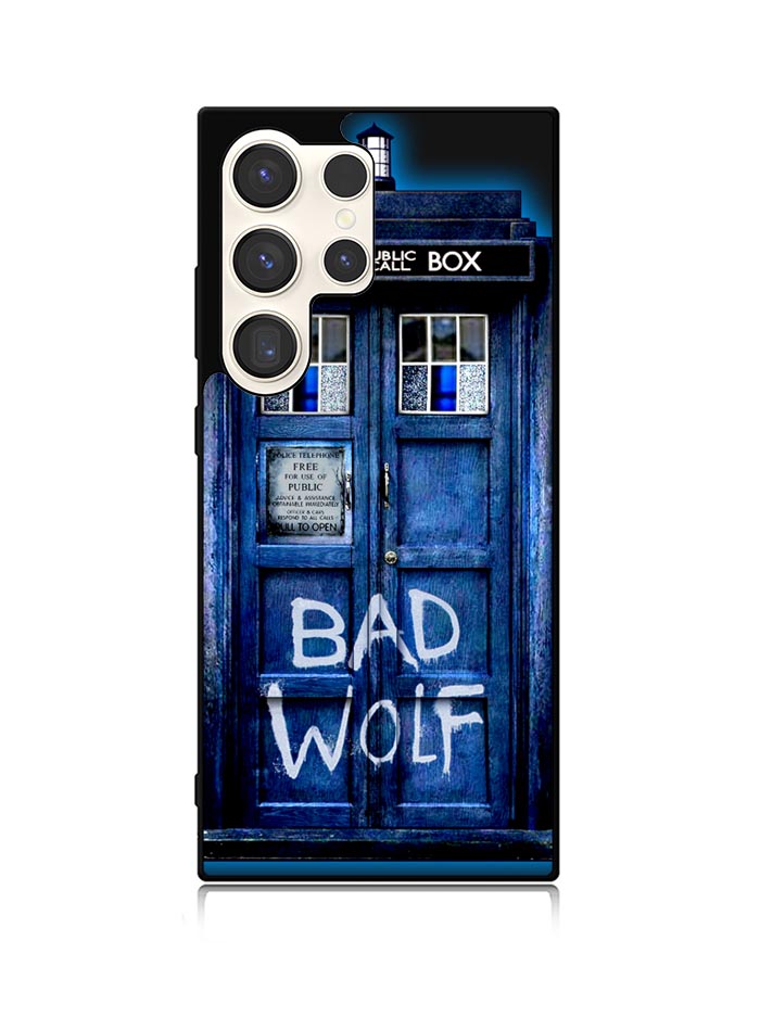 Doctor Who TARDIS Bad Wolf Blue Samsung Galaxy S25 Ultra 5G Case