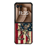 Browning Deer Real Tree Camo USA Flag Motorola Moto RAZR Plus 2025 Case