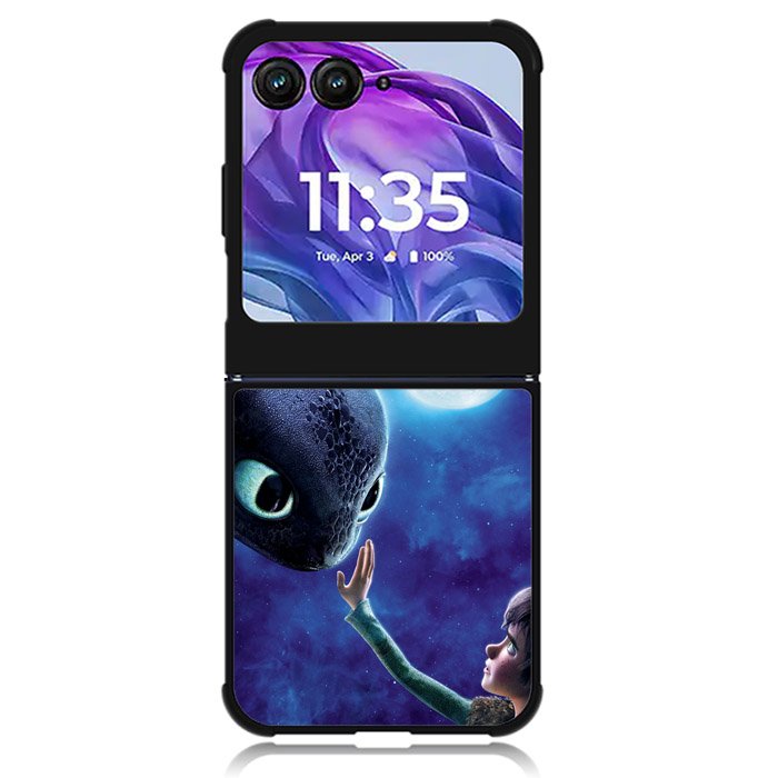 How to Train Your Dragon Hiccup And Toothless Motorola Moto Razr Plus 2024 , Moto Razr+ 2024 Case
