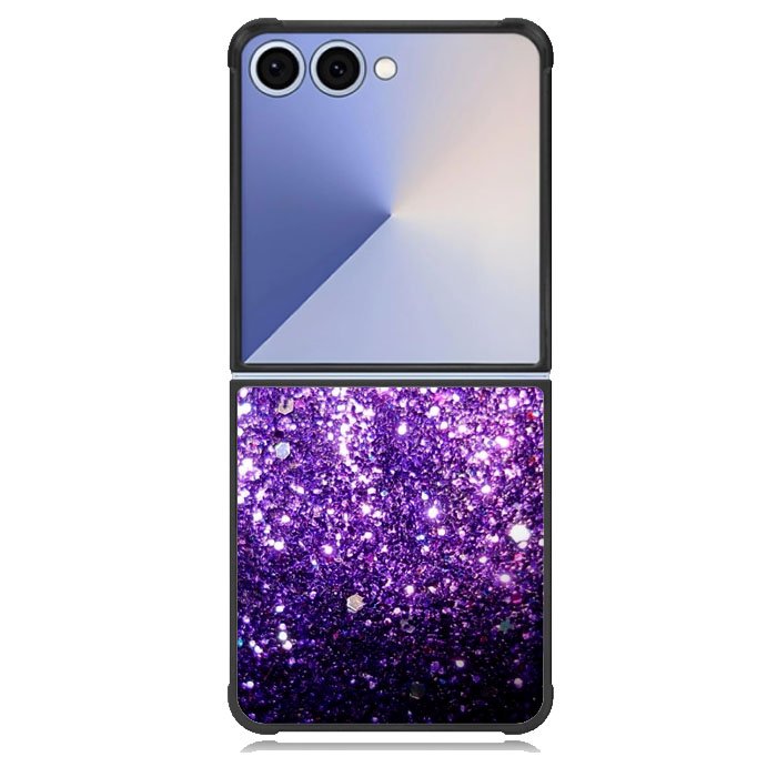 Purple Sparkling Glitter Samsung Galaxy Z Flip 7 Case DC1523