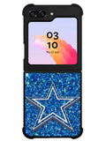 Dallas Cowboys Sparkling Glitter Samsung Galaxy Z Flip 5 5G 2023 Case