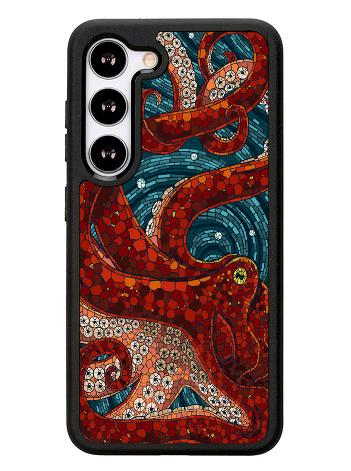 Kraken Octopus Stained Glass Samsung Galaxy S23 Plus 5G / Samsung Galaxy S23+ 5G Case