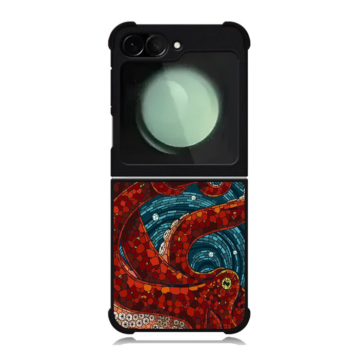 Kraken Octopus Stained Glass Samsung Galaxy Z Flip 6 Case