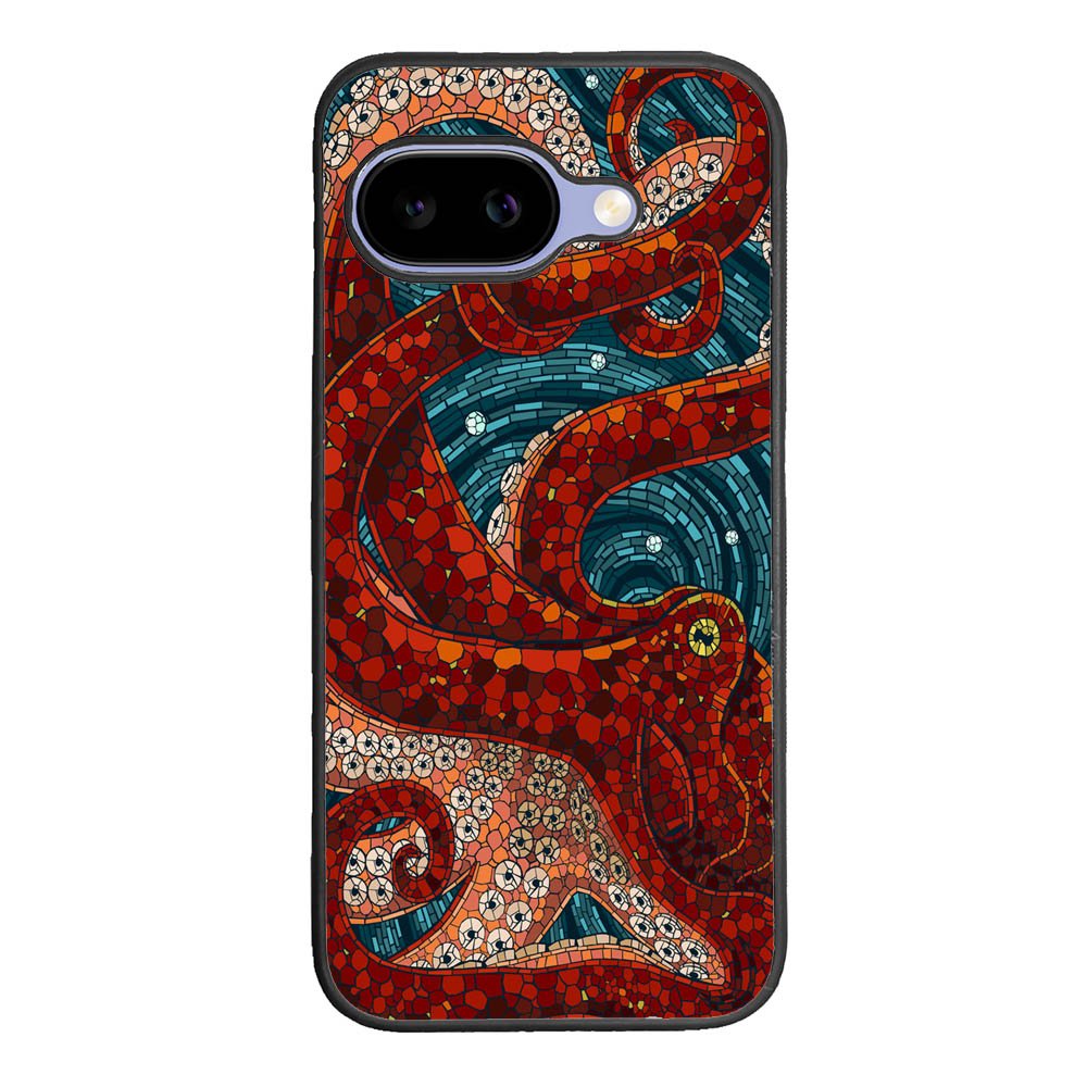Kraken Octopus Stained Glass Google Pixel 10A Case