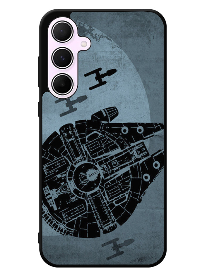 Star Wars Millenium Falcon Blue Samsung Galaxy A35 5G Case